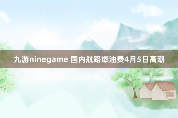 九游ninegame 国内航路燃油费4月5日高潮