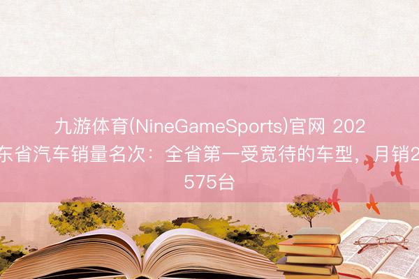 九游体育(NineGameSports)官网 2026年山东省汽车销量名次：全省第一受宽待的车型，月销2575台