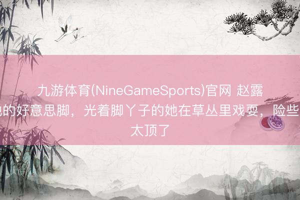 九游体育(NineGameSports)官网 赵露念念她的好意思脚,光着脚丫子的她在草丛里戏耍,险些太顶了